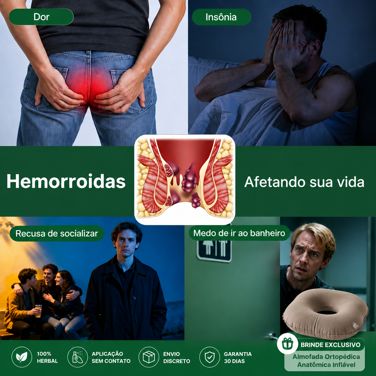 Estatística: metade dos adultos sofre com hemorroidas